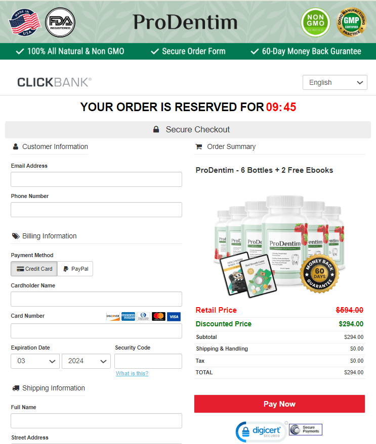 prodentim chews order page